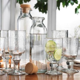 dewitt kendall glassware product development gloucester collection for Godinger glass sourcing tabletimes